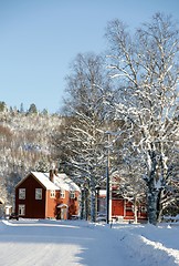 Image showing Winter neighborhood
