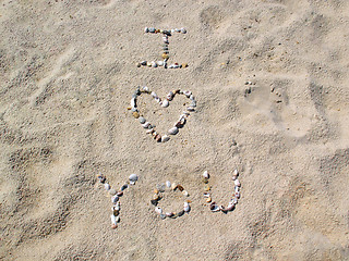 Image showing Beach I Love You 