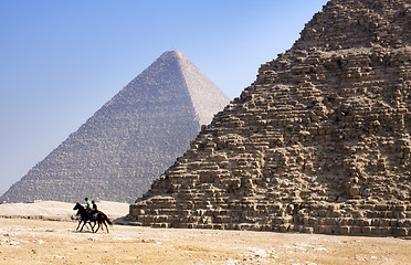 Image showing giza pyramids, cairo, egypt