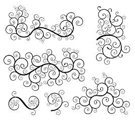 Image showing Spiral design elements