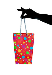 Image showing Glitzy Christmas Gift Bag