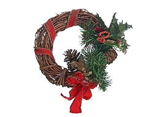 Image showing Christmas door garland