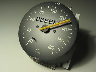 Image showing A speedometer