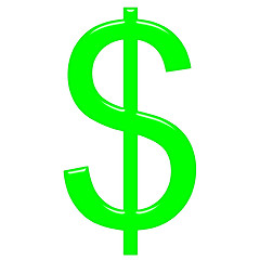 Image showing 3D Dollar Symbol