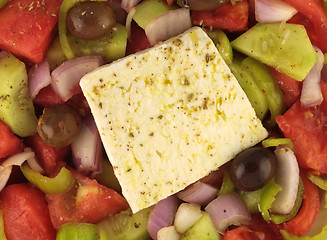 Image showing Greek Salad Close Up