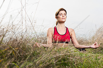 Image showing Meditating yoga woman