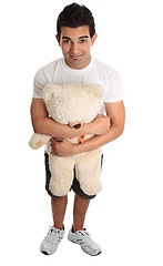 Image showing Man with teddy bear