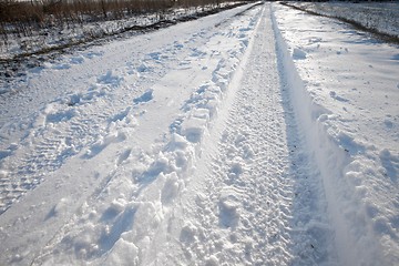 Image showing Snowy track