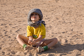 Image showing funny little bedouin