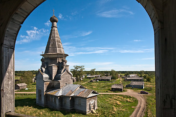 Image showing Russian wooden church