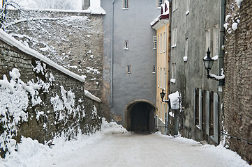 Image showing Street of city of Tallinn 