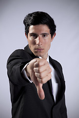 Image showing Businessman thumb down