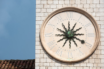 Image showing Old medieval clock