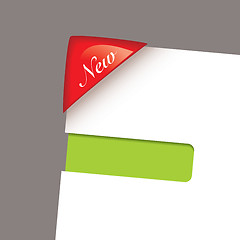 Image showing paper corner slot green