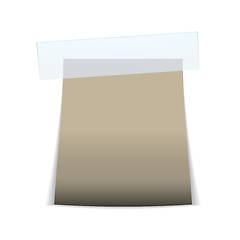 Image showing label tag icon beige