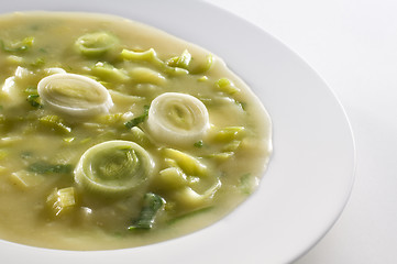 Image showing Leek soup