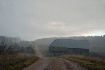 Image showing Winter Storm Arriving in the Country