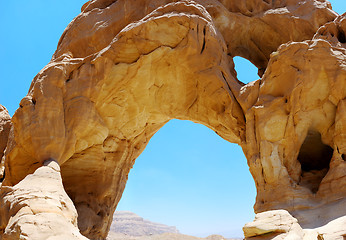 Image showing Amazing rocks Timna crater