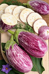 Image showing Eggplants.