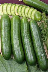 Image showing Cucumbers