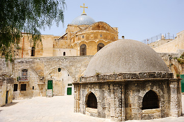 Image showing On the roof of the Church of the Holy Sepulchre 