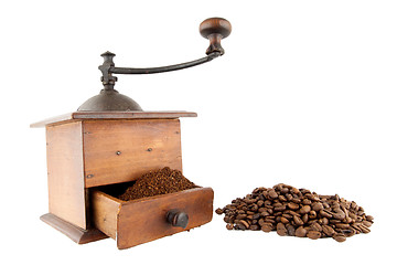 Image showing Rustic coffee grinder