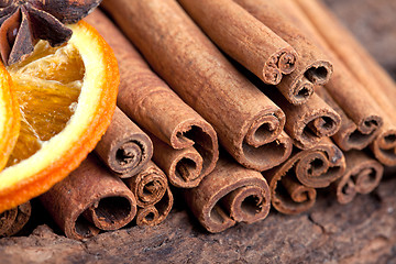 Image showing Orange with Cinnamon and Anise