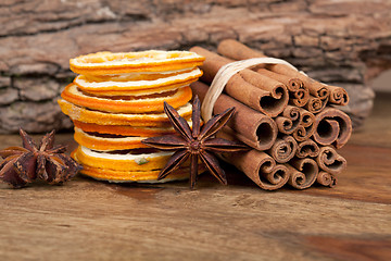 Image showing Orange with Cinnamon and Anise