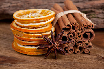 Image showing Orange with Cinnamon and Anise