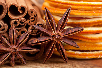 Image showing Orange with Cinnamon and Anise