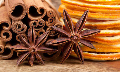 Image showing Orange with Cinnamon and Anise