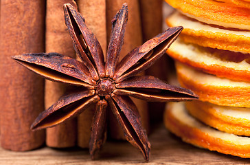 Image showing Orange with Cinnamon and Anise