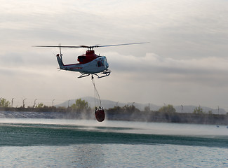 Image showing Fire brigade helicopter