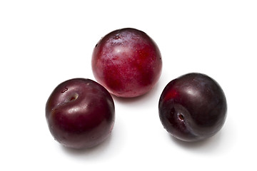 Image showing Plums isolated on white