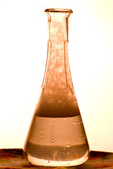 Image showing retro glass bottles