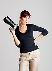 Image showing Female Photographer