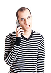 Image showing Talking on cellphone