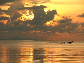 Image showing sunset in koh panghan - thailand