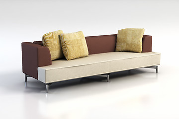 Image showing sofa 3D rendering 