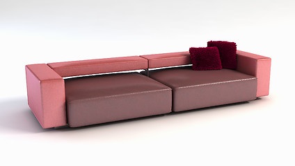 Image showing modern sofa 3D rendering