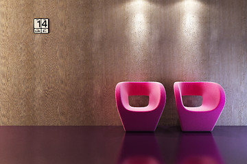 Image showing modern sofa 3D rendering