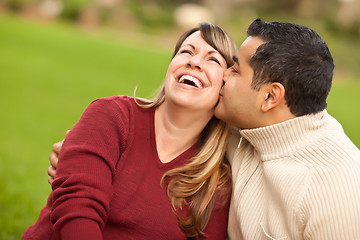 Image showing Attractive Mixed Race Couple Portrait