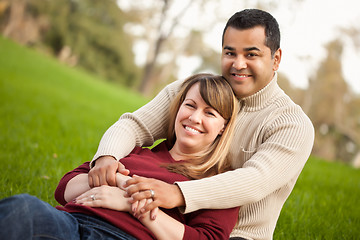 Image showing Attractive Mixed Race Couple Portrait