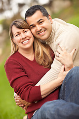 Image showing Attractive Mixed Race Couple Portrait