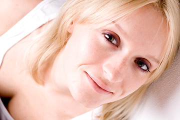 Image showing attractive blonde woman