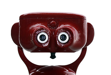 Image showing Red tourist binocular