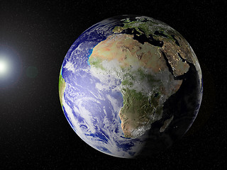 Image showing Our planet in space (Africa view)