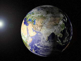 Image showing Our planet in space (Asia view)