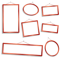 Image showing wooden frames