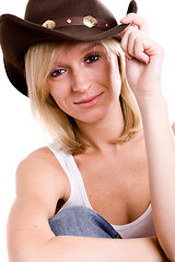 Image showing pretty western woman 